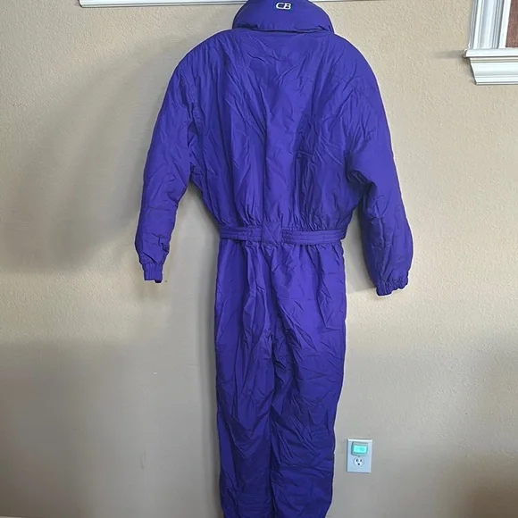 CB Sports Sz 12 Vintage Purple Ski Bib Snow Suit